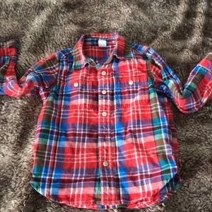 Baby GAP Plaid Button Down Shirt